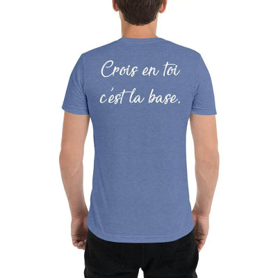 T-shirt Léger Triblend Unisexe ''Crois en toi''